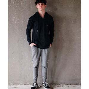 Men's Werk Black Lightweight Hoodie L